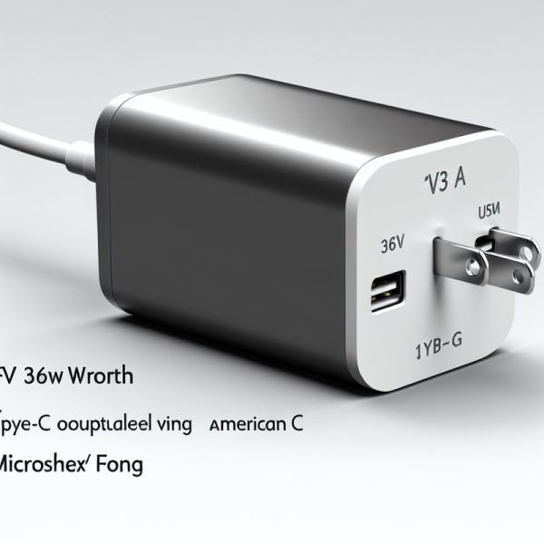 12V 3A Type C Power Adapter 36W USB-C Charger with Global Input