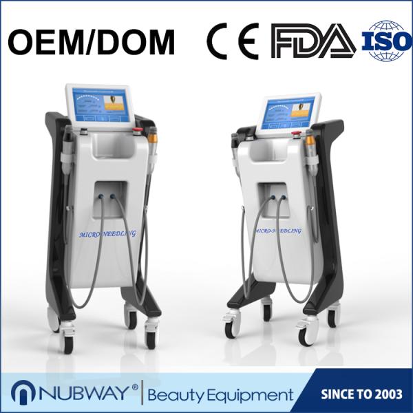 2017 hot selling double handle pieces RF micro-needlewrinkle removal  scar removal ance treatment machine