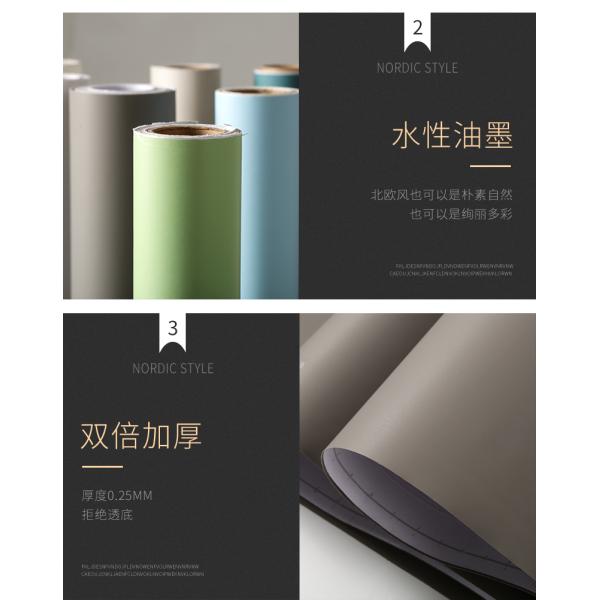 Self-adhesion Sticker Wallpapers in Black for Waterproof Home Decor