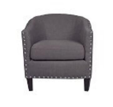 American style Linen fabric upholstery solid wood classic culb chair/single sofa/living room single sofa