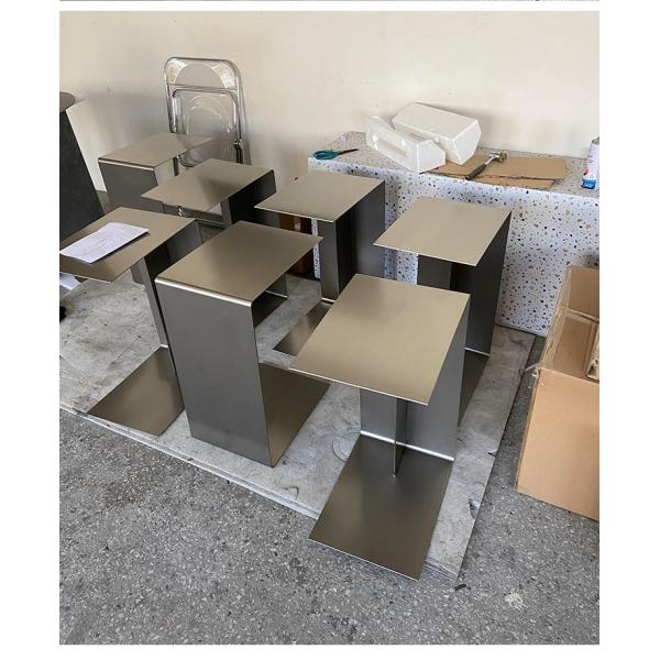 Stainless Steel C Type Couch Side Table Card Table Removable Desk Side Table