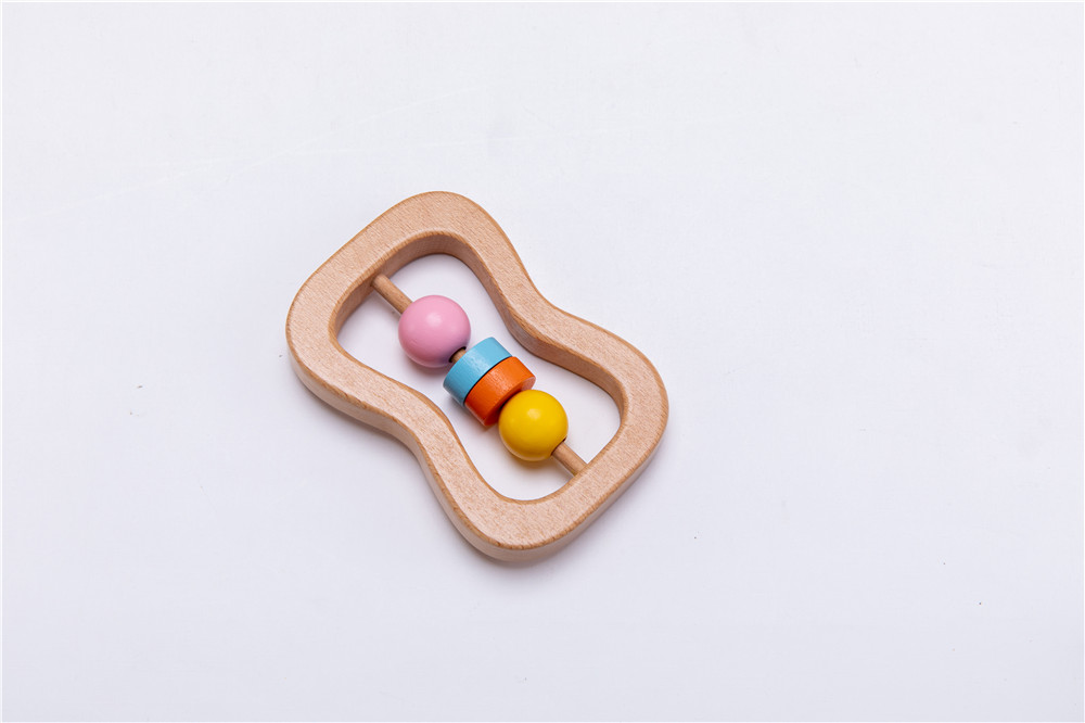 Детей игрушек Soother 7.2cm трещотки аппаратуры деревянных музыкальных деревянные