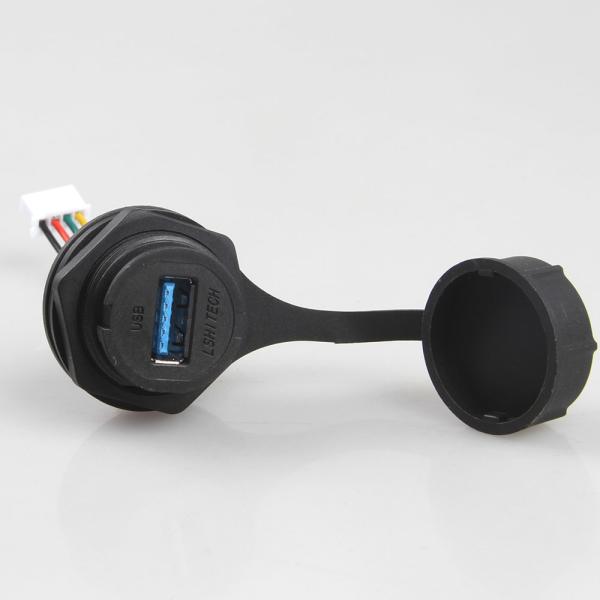 IP68 Waterproof Industrial Lan Cable Assembly XH 2.5 To USB 3.0 Female Connector