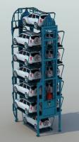 Sistema rotatorio vertical anti del estacionamiento de la fatiga 2000kg Pcx automatizado