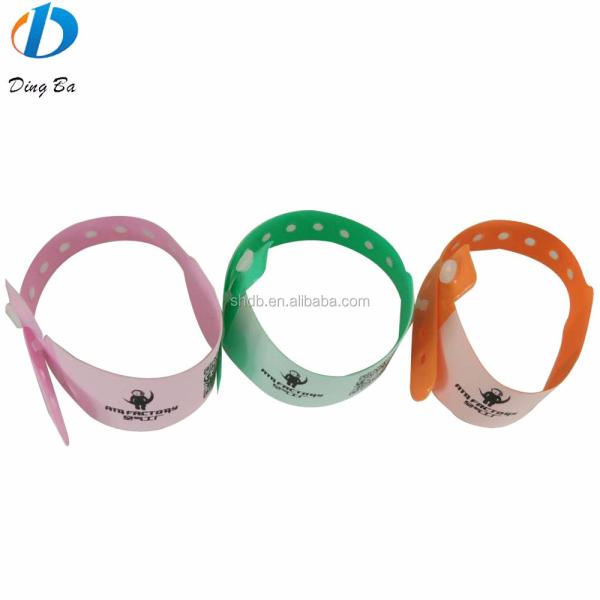 170*18mm Size Fitness Bracelet Colorful Child Wristband Charm Bracelets Elastic Plastic