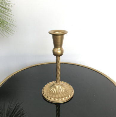 Golden Wear Resistant 0.5KG Nordic Style Candle Holder