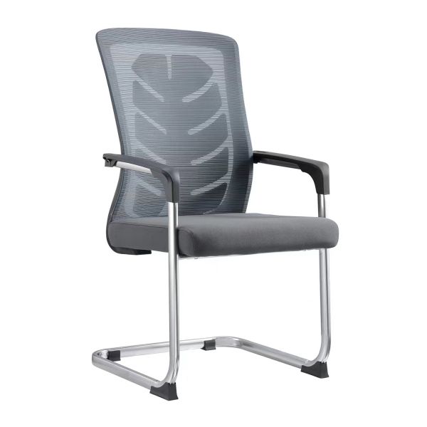 Visitor PP Armrest Conference Room Chairs Without Wheels