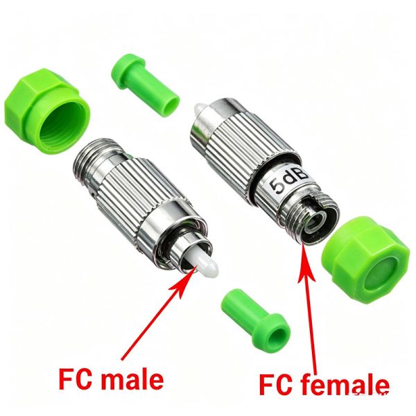 Local Area Networks FC APC Singlemode Male-Female Attenuator 1~20dB