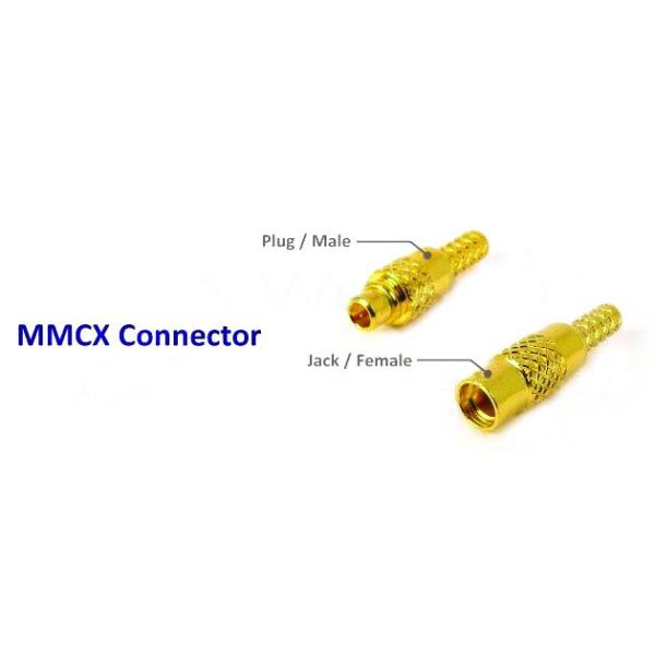 Miniature MMCX PCB RF Coaxial Connectors , Right Angle Aerial Connector
