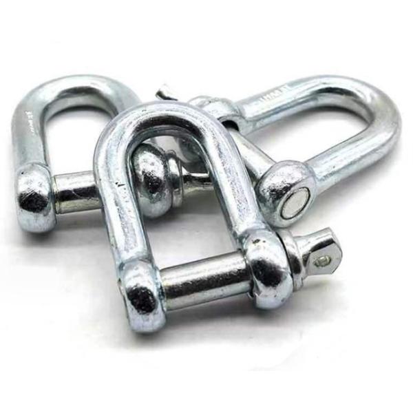 Fasteners Marine 12mm Rigging D Shackle Galvanized White Zinc Plated Anchor bolt
