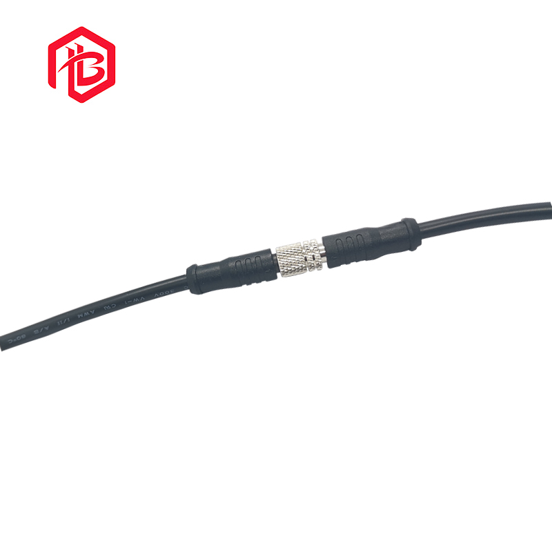 соединитель данным по 110V 220V 3Pin M8 водоустойчивый 10 футов черного цвета для электротехнического оборудования