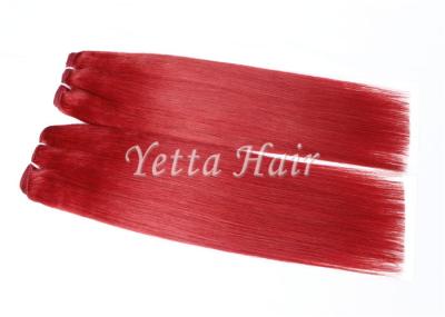 Cabelo não processado vermelho brilhante de Remy do eurasian, Weave do cabelo humano de 16 polegadas