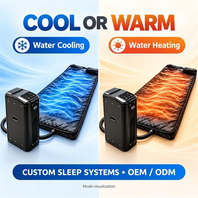 Water Cooled and Heated Sleeping Bag, Dual Mode Water Cooling and Heating Sleep System with Control Unit and Corrugated Hose, Custom Design Color Logo and Packaging, OEM ODM