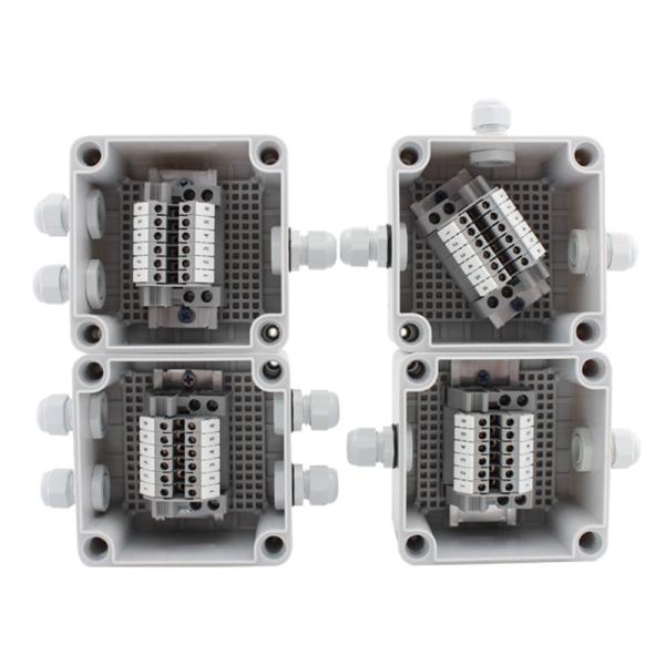 100*100*75mm Pastic Electrical Enclosure Cable Junction Box Connectors Assembled Waterproof