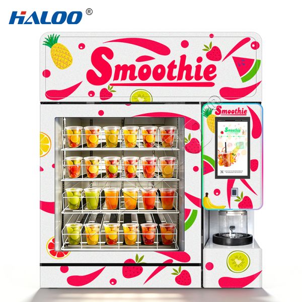 Halo 24-hour frozen fruit smoothie mixer fresh fruit smoothie vending machine thick metal plate material