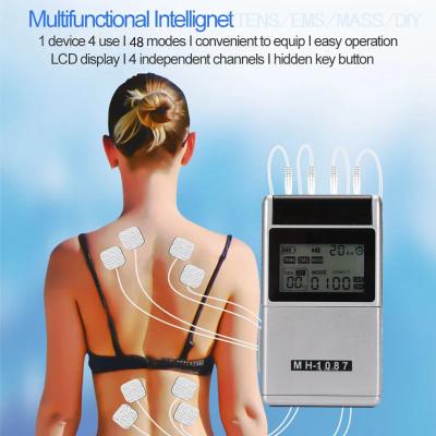 USB Charging Electronic Tens Unit Pulse Massager , Body Digital Massage Therapy Machine