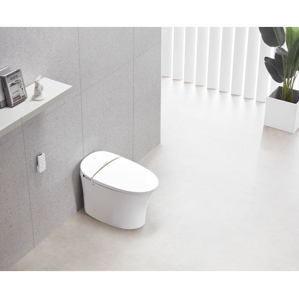 Arrow Remote Control Modern Ceramic Smart Toilet Bidet with Concealed Tank for Bathroom