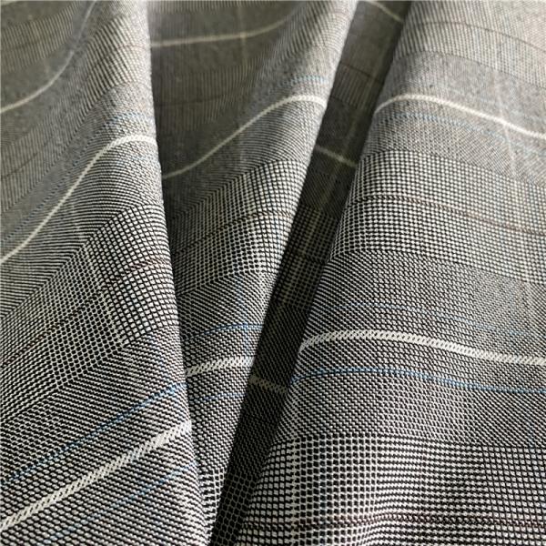 160D*200D 40D Four-Color Shades High Stretch Cation Plaid Check Fabric For Lady Dress
