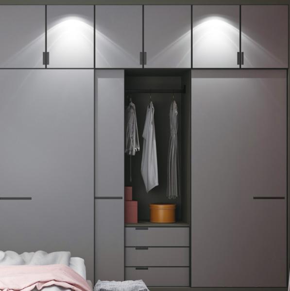 Cuadro de aluminio de hojalata Puertas de armario contemporáneo 2.7m de altura