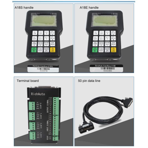 Máquina de controlo de 4 eixos com sistema de controlo DSP A18S/E, com cabos de dados de 50 pinos