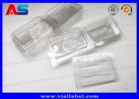 Caixa de embalagem em bolhas de ampola PVC transparente para medicamentos 2 ml frascos gravados embalagem em bolhas em relevo