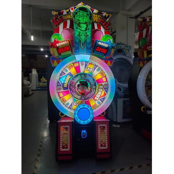 Magicians Wheel Lottery Redemption Game Machine Rotating Wheel Coin Operated Ticket Redemption