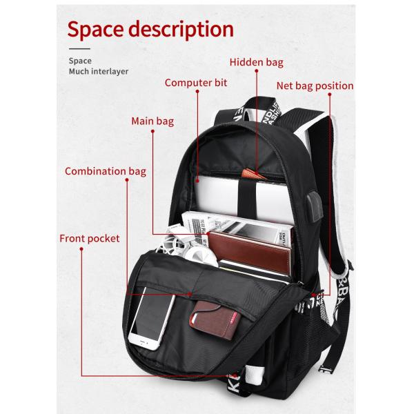 Fabrique en gros logo fluorescent personnalisé garçons sac à livres imperméable durable lumineux étudiant sacs à dos pour hommes