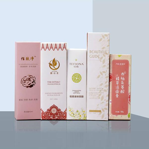 OEM Made For Cosmetic Packing Cardboard Packaging Boxes Paper Box With Gold Logo Stamped