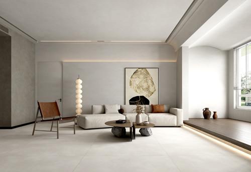 Antique Glazed Cement Look Porcelain Tile Acid - Resistant Concrete Ceramic Wall Tile
