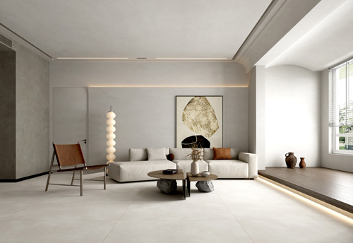 Acid Resistant Cement Look Porcelain Tile