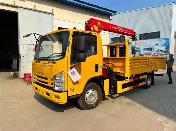 ISUZU NPR KV100 115hp Motor 2 toneladas guindaste caminhão / caminhão montado guindaste hidráulico