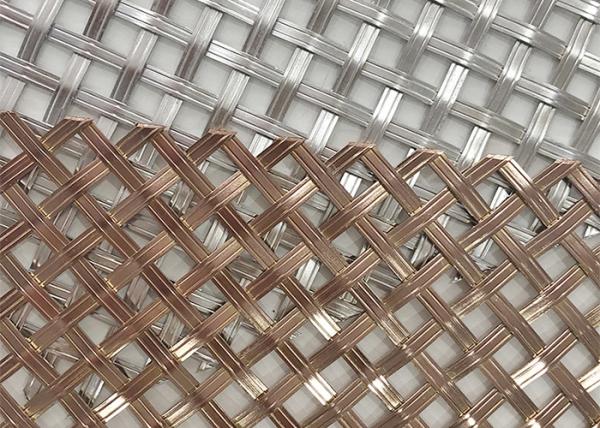 Painting 30m X 0.5m Stainless Steel Architectural Mesh Wooden Box / Carton Packing
