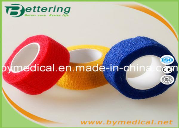 2.5cm Easy Hand Tearable Non Woven Finger wrap cohesive bandage self adhesive bandage