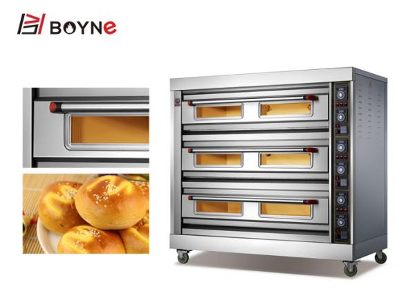 Do forno de aço inoxidável da plataforma da padaria de três bandejas da plataforma nove equipamento comercial da padaria da cozinha
