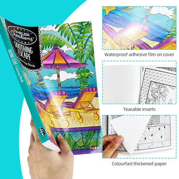 Thick Paper Coloring Book Printing Customized Paperback Coloring Books