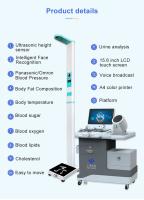 Quiosque médico do exame médico completo 15,6 polegadas com coração Rate Checking Function do peso corporal