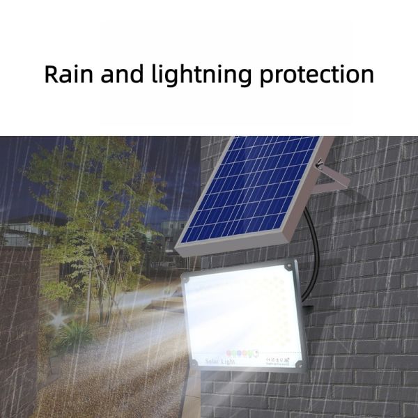 IP65 Solar Flood Light with Remote-Control for Construction Sites