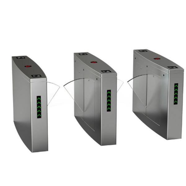 Esd Fingerprint Rfid Sliding Tripod Pedestrian Turnstile Gate Mechanical Antipinch Function