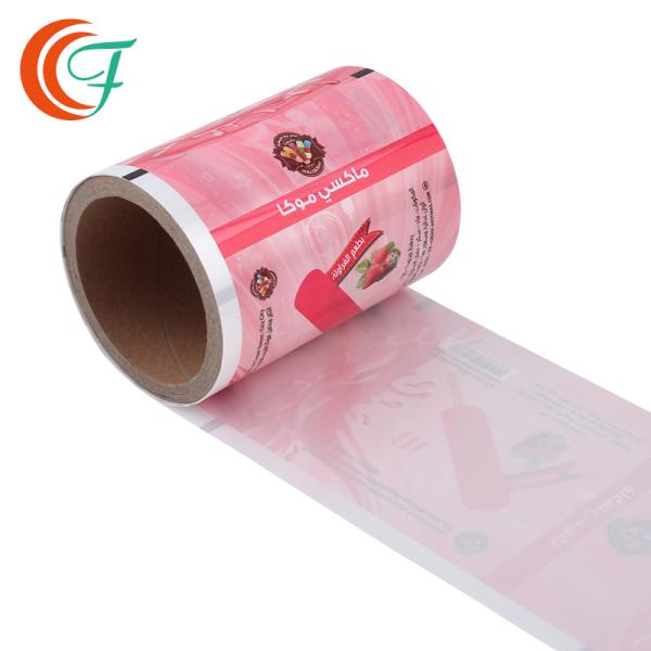 Изготовленная на заказ напечатанная Адвокатура мороженого фильма крена пластмассы фильма 0.05mm-0.06mm замороженных продуктов упаковывая