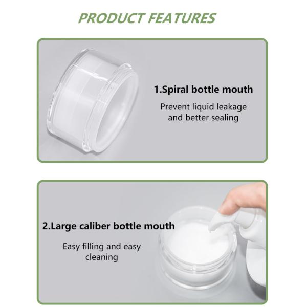 опарник круга 70g акриловый косметический безвоздушный упаковывая для сливк глаза