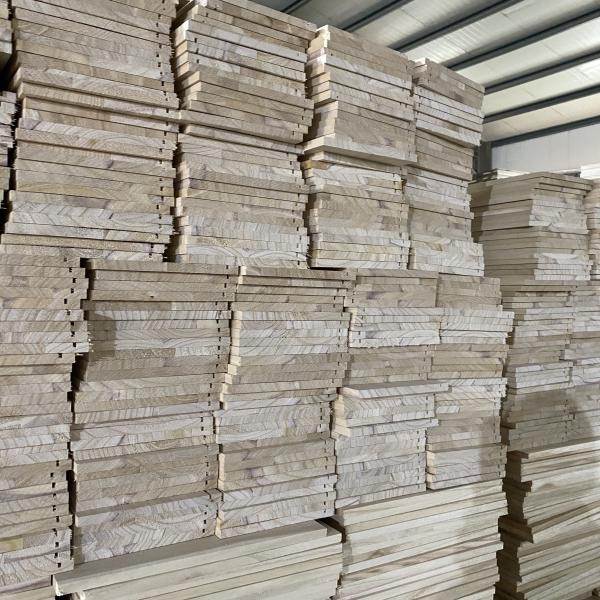 Tabuleiro de gaveta de Paulownia de álamo com ranhuras acabadas e limpas para armário de estilo contemporâneo