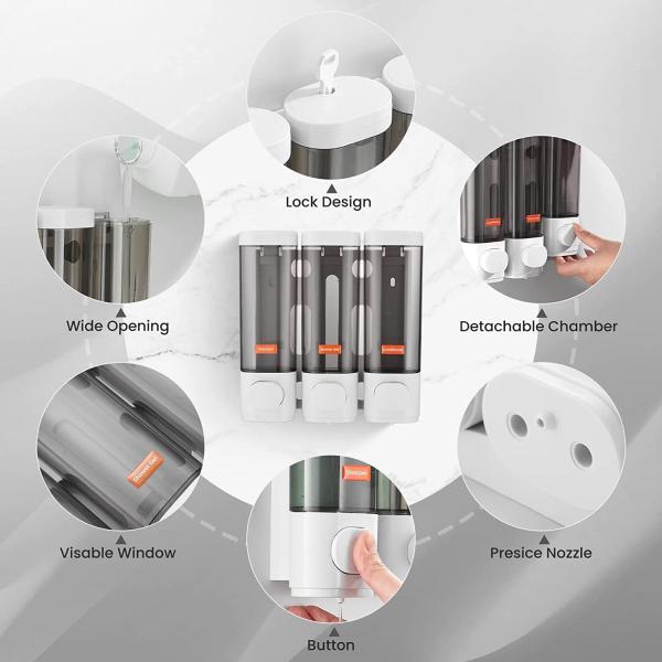 Гостиничный настенный шампунь-диспетчер Гостиничные ванные мыльные диспетчеры