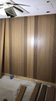 14/2mm Centre de conférences Laminaire en érable Panneaux acoustiques en bois avec rainures