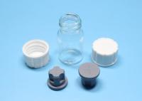 tampões de parafuso plásticos dos PP do branco de 18mm usados para a garrafa de vidro rosqueada
