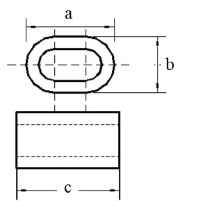 Aluminum Alloy Cable Sleeve Oval