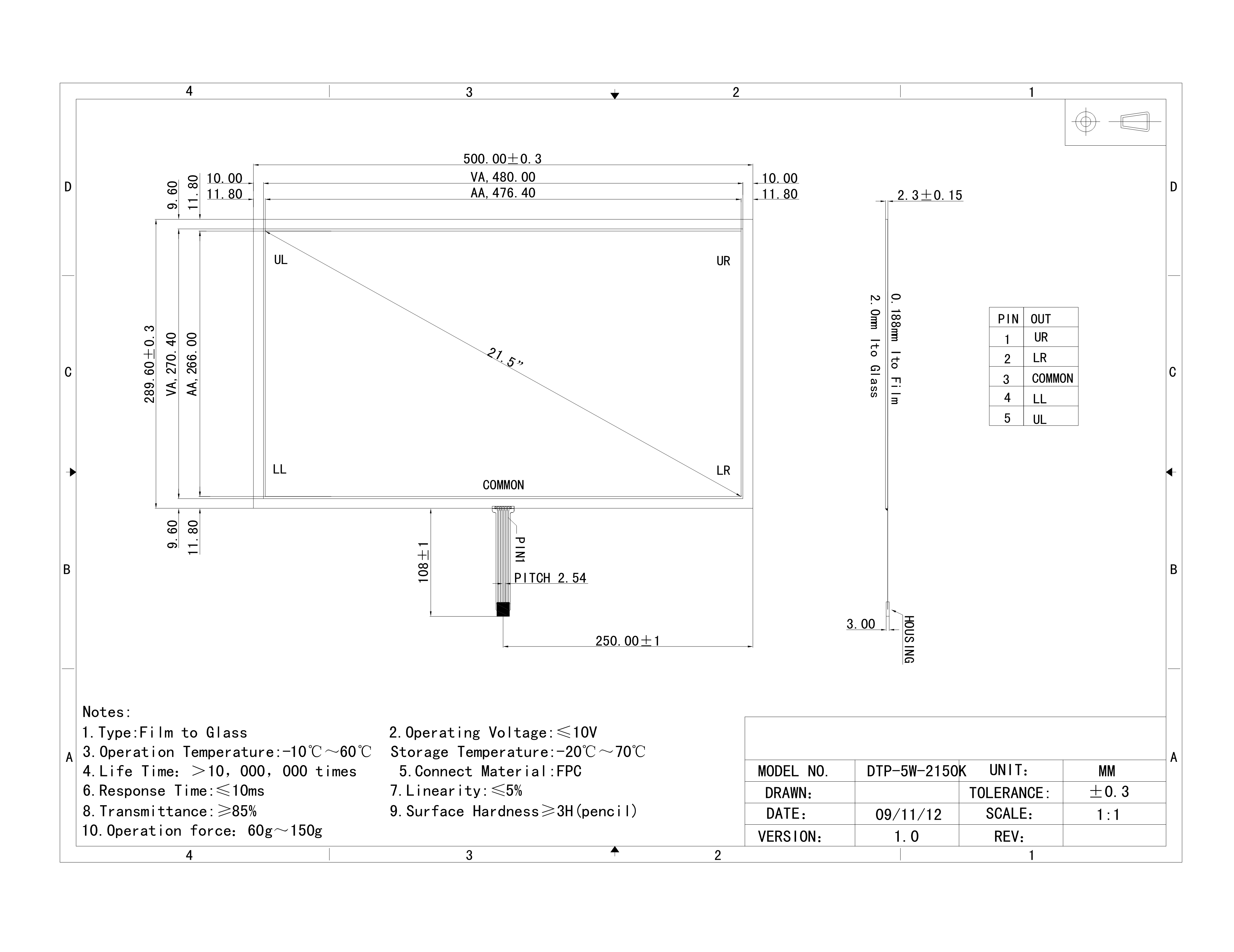 Гибкая панель экрана касания USB сопротивляющая Lcd, промышленная индикаторная панель экрана касания