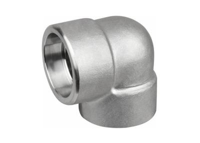 Socket Welded Stainless Steel Forged Fittings , DN15 Stainless Steel 90 Degree Elbow