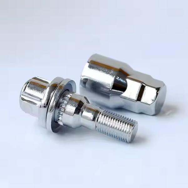 62mm Length Wheel Lock Lug Nut Anti Theft Wheel Nuts 19/21mm Hex