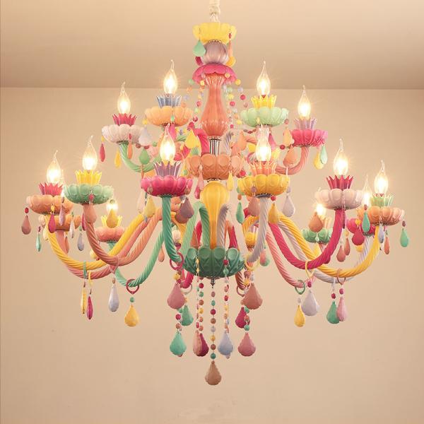 Multi colored Macaron crystal chandelier (WH-CY-140)