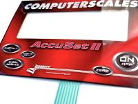 Interruptor de membrana impermeable de adhesivo acrílico personalizado con bordado en relieve